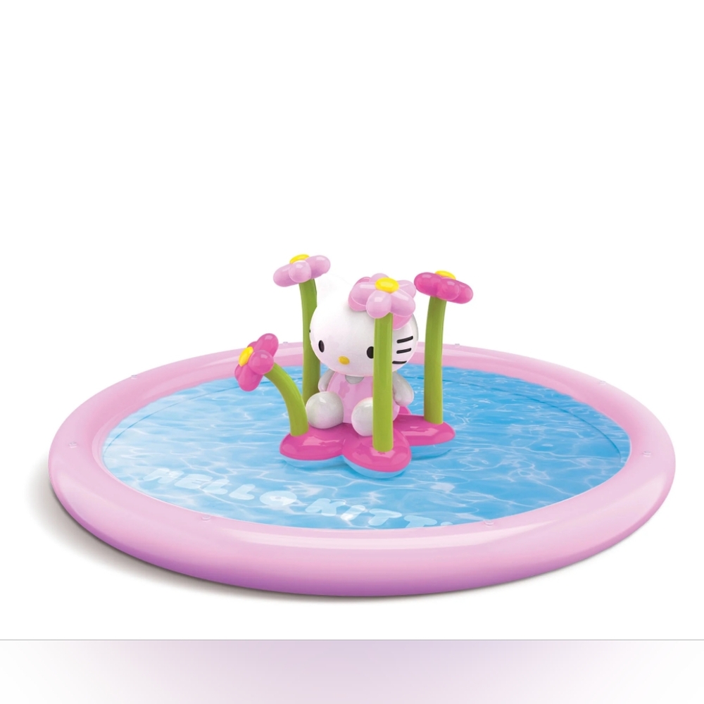 Hello Kitty Inflatable Splash Pad - 5 Feet Wide - Picture 4 of 6